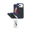 ieg™ iPhone 17 Pro Max Kılıf Yörünge Çizgi - Şeffaf Pasifik Cam Ekran Koruyucu