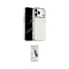 ieg™ iPhone 17 Pro Max Kılıf Yörünge Form - Şeffaf Pasifik Cam Ekran Koruyucu