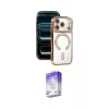 ieg™ iPhone 17 Pro Max Kılıf Zirve Doku Prime - Siyah Bilvis 5in1 3D Magic Cam Ekran Koruyucu