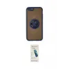 ieg™ iPhone 6 Kılıf Yörünge Çizgi - Şeffaf Pasifik Cam Ekran Koruyucu