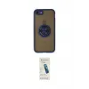 ieg™ iPhone 7 Kılıf Yörünge Çizgi - Şeffaf Pasifik Cam Ekran Koruyucu
