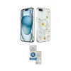ieg™ iPhone 7 Plus Kılıf Kozmos Doku - Şeffaf Royal Nano Ekran Koruyucu