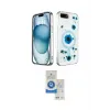 ieg™ iPhone 7 Plus Kılıf Kozmos Doku - Şeffaf Royal Nano Ekran Koruyucu