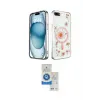 ieg™ iPhone 7 Plus Kılıf Kozmos Doku - Şeffaf Royal Nano Ekran Koruyucu
