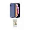 ieg™ iPhone XS Max Kılıf Eksen Form Prime - Siyah Mat Seramik Nano Ekran Koruyucu