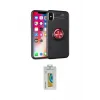 ieg™ iPhone XS Max Kılıf Yankı Form Prime - Siyah Polymer Nano Ekran Koruyucu