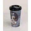 ieg™ Kahve Bardağı - Kapaklı Desenli 650ml