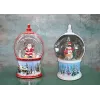 Kardan Adam Ve Noel Babalı Işıklı Müzikli Kar Küresi