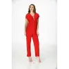 ieg™ Kırmızı Penye Pijama Takımı - 1551