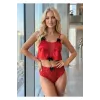 ieg™ Kırmızı Saten Babydoll Takım - 333-K