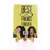 Lastikli Noktalı Sert Kapak Best Friend Defter