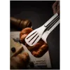 ieg™ Maşa Paslanmaz Barbekü Maşası - 25 Cm Mutfak Ekmek Maşası