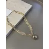IEG - Metal Kalp Kolye - Altın