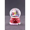 Noel Baba ve Hediye Paketleri Temalı Mini Boy Işıklı  Yılbaşı Kar Küresi 6.5 cm F