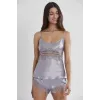 ieg™ Pierre Cardin 2490 Bayan Sabahlıklı Saten Şort Takım