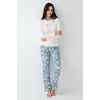 ieg™ Pierre Cardin 9074-S Kadın Uzun Kol Pijama Takım