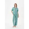 ieg™ PJS 29043 Kadın Düğmeli Pijama Takımı