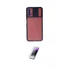 ieg™ Redmi 9T Kılıf Vadi Çizgi - Şeffaf Pasifik Cam Ekran Koruyucu