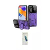 ieg™ Redmi Note 12 Pro 4G Kılıf Kıvılcım Modern Serisi - Şeffaf Pasifik Cam Ekran Koruyucu