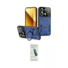ieg™ Redmi Note 13 4G Kılıf Kıvılcım Modern Serisi - Şeffaf Pasifik Cam Ekran Koruyucu