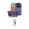 ieg™ Redmi Note 13 Pro 5G Kılıf Kıvılcım Modern Serisi - Şeffaf Pasifik Cam Ekran Koruyucu