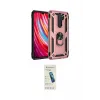ieg™ Redmi Note 8 Pro Kılıf Ahenk Klasik Koleksiyonu - Şeffaf Pasifik Cam Ekran Koruyucu