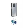 ieg™ Redmi Note 9 Pro Kılıf Eksen Doku Prime - Siyah 3D Antistatik Cam Ekran Koruyucu