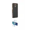 ieg™ Redmi Note 9 Pro Kılıf Yankı Serisi - Siyah 3D Antistatik Cam Ekran Koruyucu