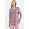 ieg™ Sementa 76413 Rahat Kalıp Leopar Kombinli Pijama Takım