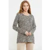 ieg™ Sementa 76413 Rahat Kalıp Leopar Kombinli Pijama Takım
