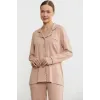 ieg™ Sementa 76444 Düz Renk Gömlek Model Pijama Takım