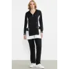 ieg™ Sementa 76448 Keten Görünümlü Kapüşonlu Tunik Takım
