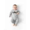 iegiyim™ Hello Nakışlı % 100 Pamuk Erkek Bebek Tulum