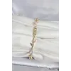 ietaks™ Pirinç Gold Renk Çiçek Sarmaşık Model Kadın Bileklik