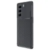 İnfinix Hot 50 4g Kılıf Auto Focus Karbon Kapak - Siyah