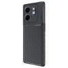 İnfinix Smart 9 Kılıf Auto Focus Karbon Kapak - Siyah