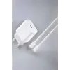 İos Uyumlu Type-c Girişli Hızlı Şarj 15/15 Pro Max Adaptör Ve Kablosu