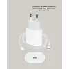İphone Ve İpad Uyumlu 20w Güvenli Usb-c Hızlı Şarj Adaptörü