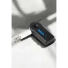 Kablosuz Bluetooth Aux Araç Kiti Siyah Hafıza Kartlı