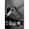 Kablosuz Bluetooth Aux Araç Kiti Siyah Hafıza Kartlı