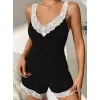 Kadın Askılı V Yakalı Viskon Bluz Ve Short Gecelik Takım