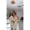 Kadın Tek Cepli Over Size Ketem Gömlek