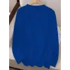 Kadın Uzun Kollu Bisiklet Yaka Ayçiçeği Desenli Viskon Bluz
