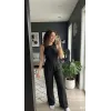 Kadın Yüksek Bel Pileli Palazzo Pantolon