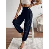 Kadın Yüksel Bel Yoğun Büzgü Detaylı Aerobin Pantolon