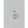 Kalp Detaylı Göbek Piercing - Pg0048