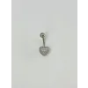 Kalp Detaylı Göbek Piercing - Pg0084