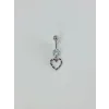 Kalp Detaylı Göbek Piercing - Pg0095