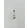 Kalp Detaylı Göbek Piercing - Pg0117