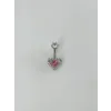 Kalp Detaylı Göbek Piercing - Pg0127